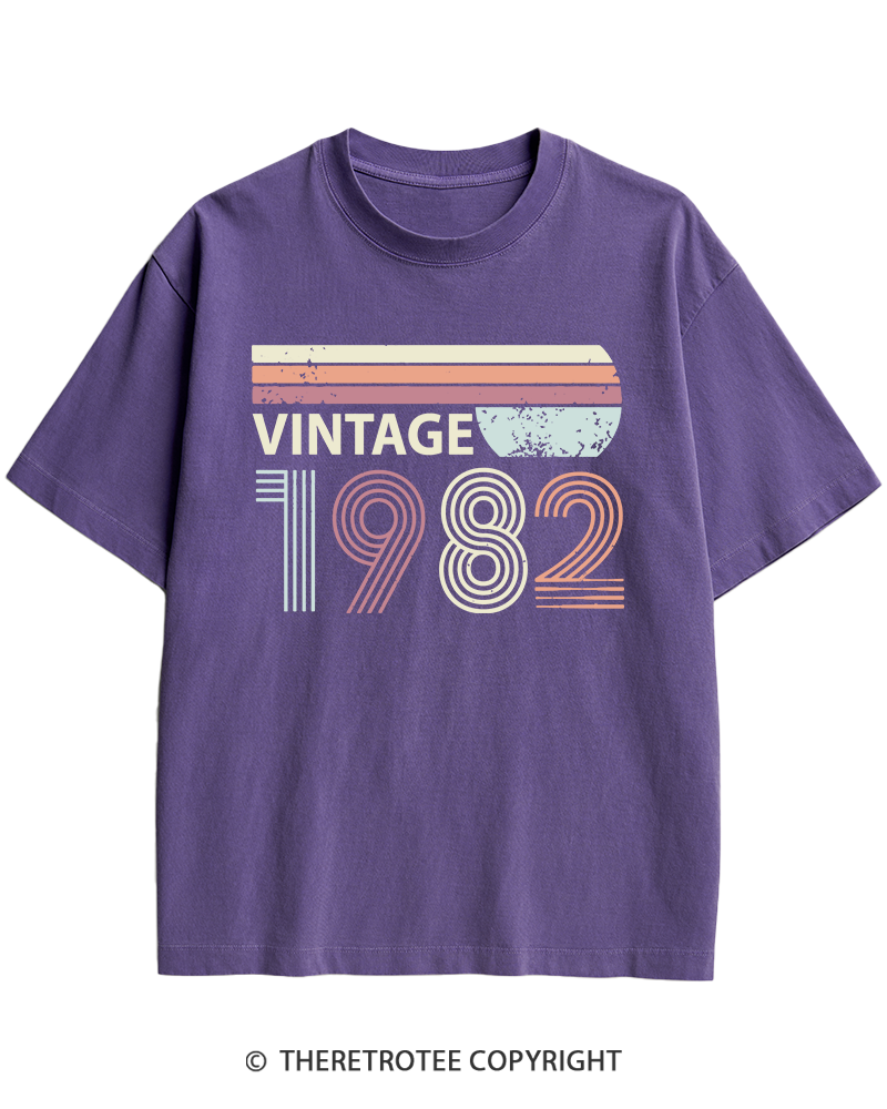 TheRetroTee 1982 Vintage Heavy Cotton T-Shirt