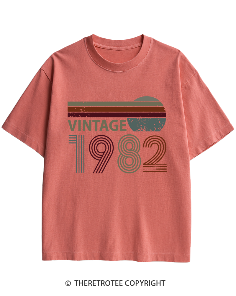 TheRetroTee 1982 Vintage Heavy Cotton T-Shirt