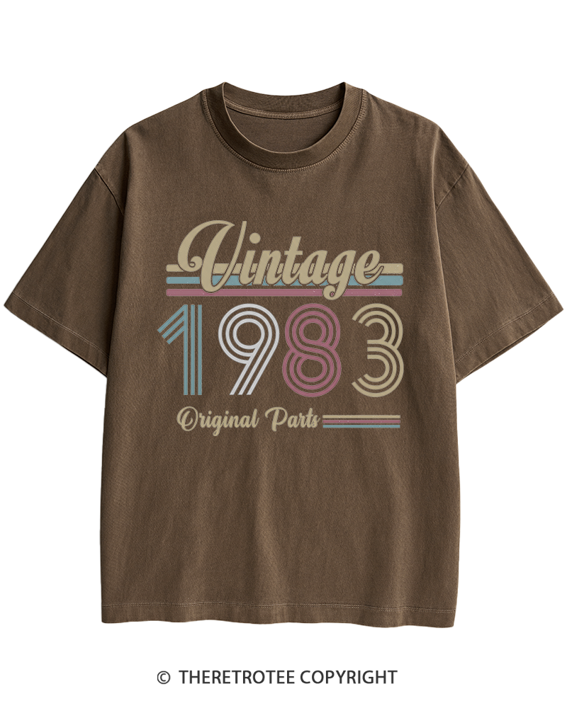 TheRetroTee 1983 Vintage Heavy Cotton T-Shirt