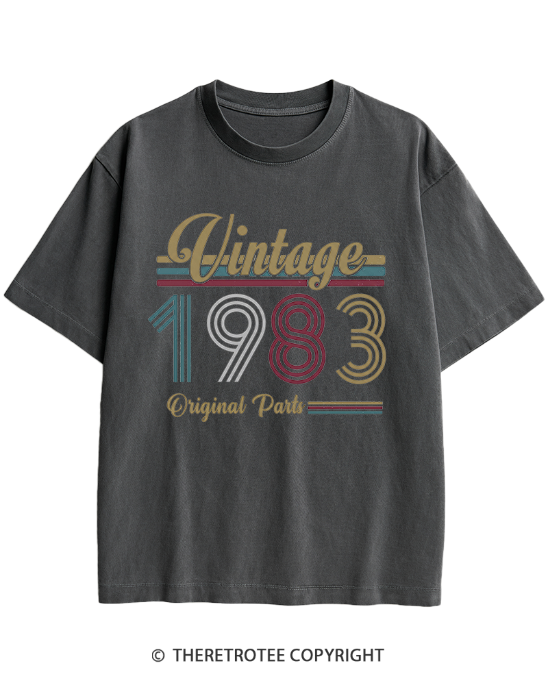 TheRetroTee 1983 Vintage Heavy Cotton T-Shirt