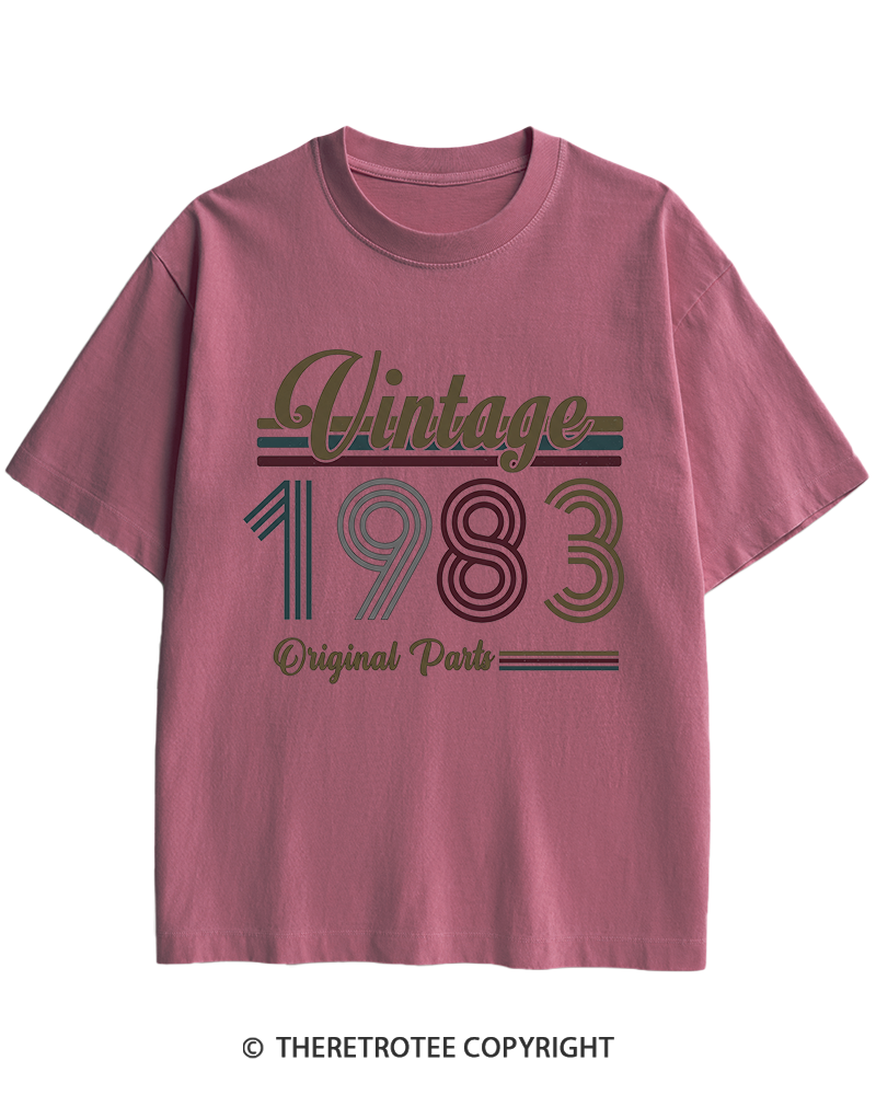TheRetroTee 1983 Vintage Heavy Cotton T-Shirt