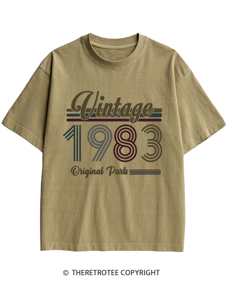 TheRetroTee 1983 Vintage Heavy Cotton T-Shirt