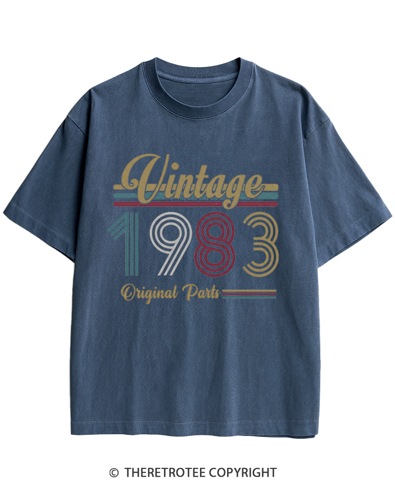 TheRetroTee 1983 Vintage Heavy Cotton T-Shirt