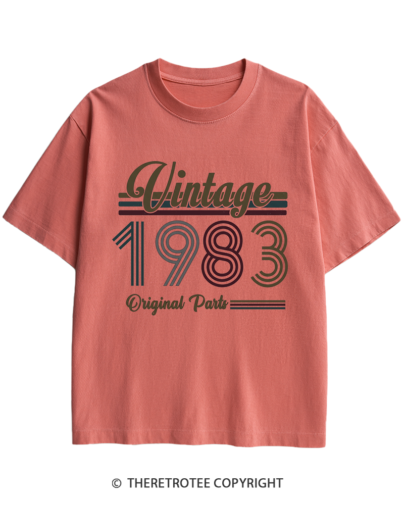 TheRetroTee 1983 Vintage Heavy Cotton T-Shirt