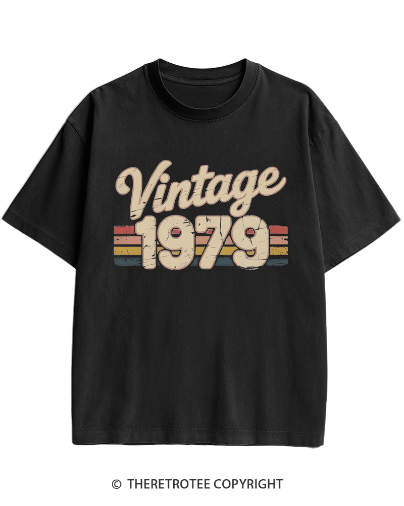 TheRetroTee 1979 Vintage Heavy Cotton T-Shirt