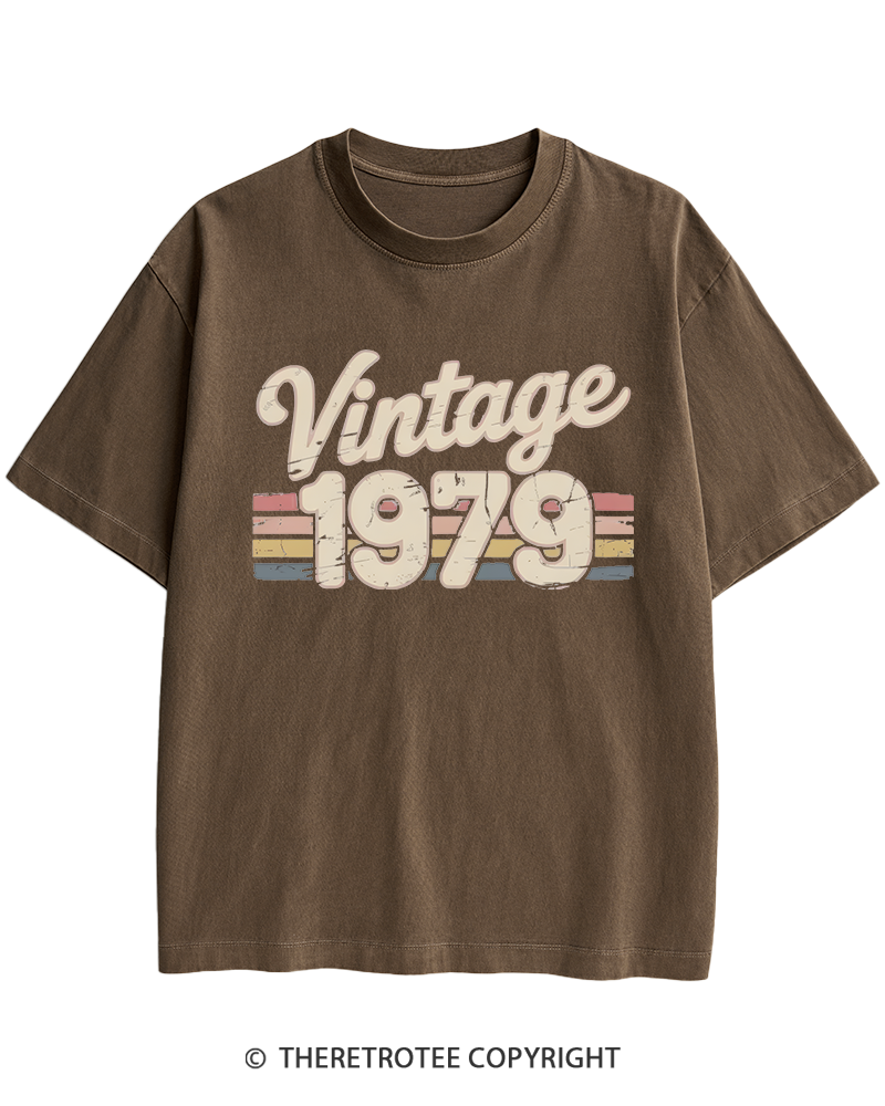 TheRetroTee 1979 Vintage Heavy Cotton T-Shirt