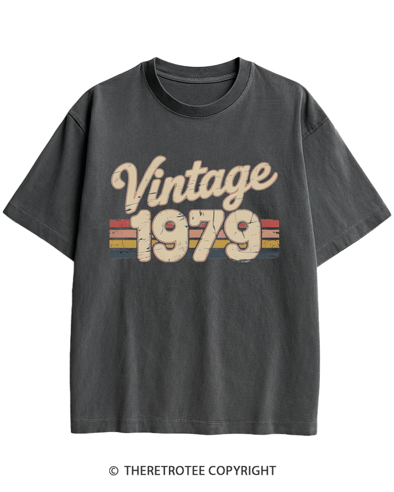 TheRetroTee 1979 Vintage Heavy Cotton T-Shirt