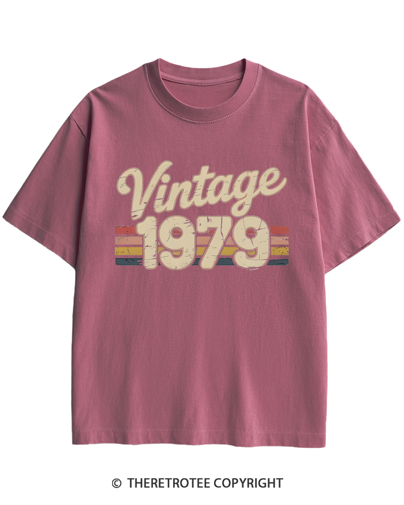 TheRetroTee 1979 Vintage Heavy Cotton T-Shirt
