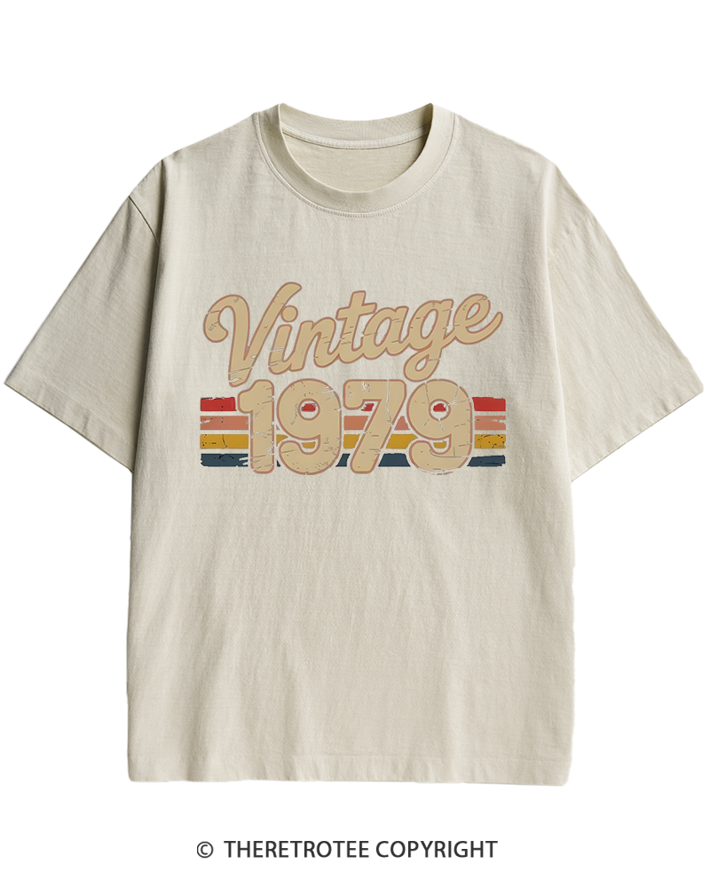 TheRetroTee 1979 Vintage Heavy Cotton T-Shirt