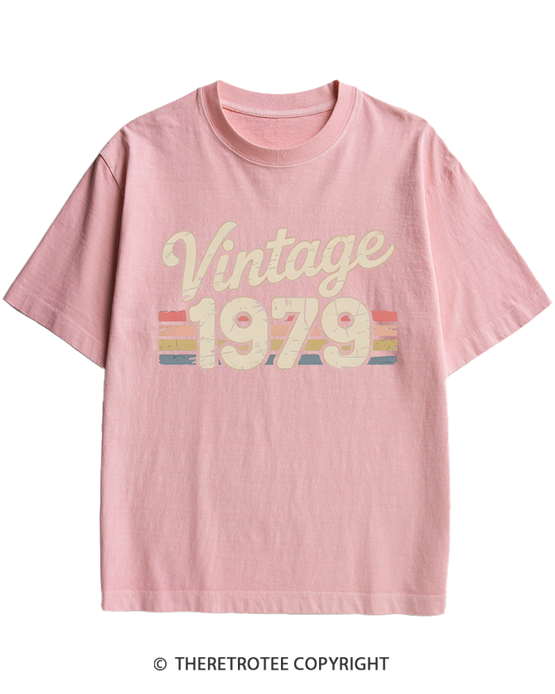 TheRetroTee 1979 Vintage Heavy Cotton T-Shirt