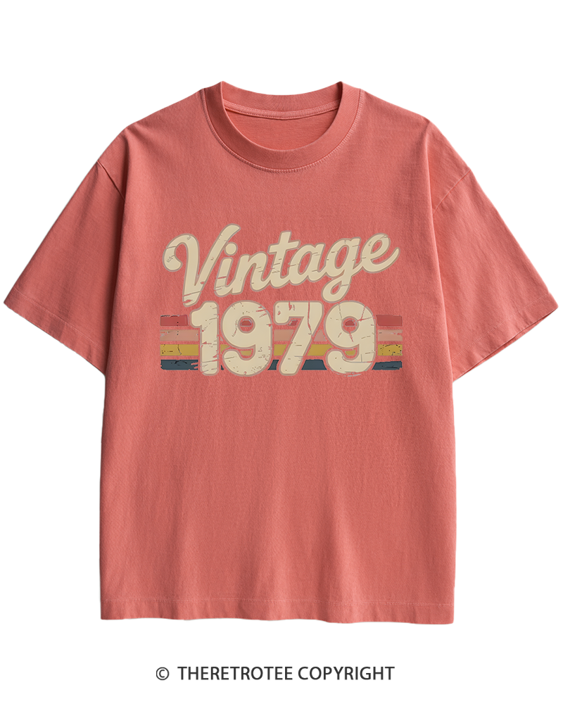 TheRetroTee 1979 Vintage Heavy Cotton T-Shirt