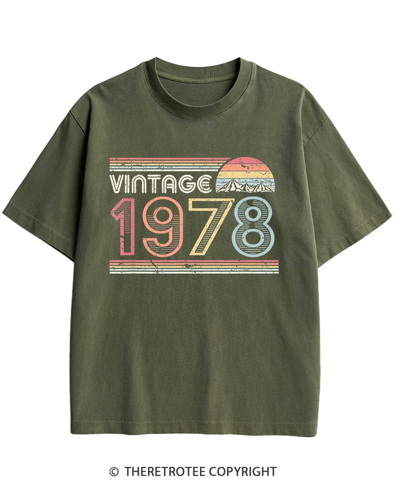 TheRetroTee 1978 Vintage Heavy Cotton T-Shirt