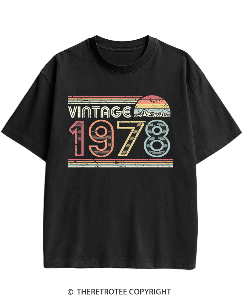TheRetroTee 1978 Vintage Heavy Cotton T-Shirt