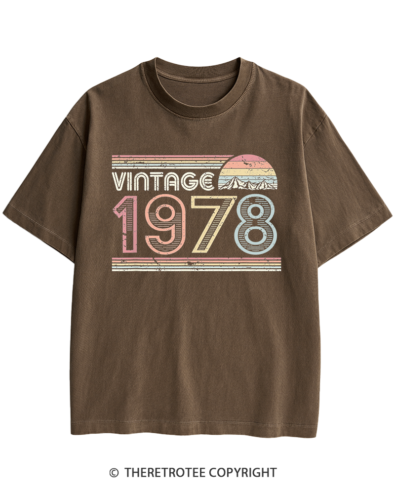 TheRetroTee 1978 Vintage Heavy Cotton T-Shirt