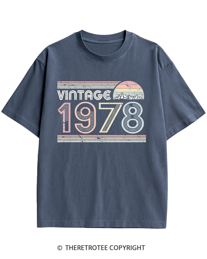 TheRetroTee 1978 Vintage Heavy Cotton T-Shirt