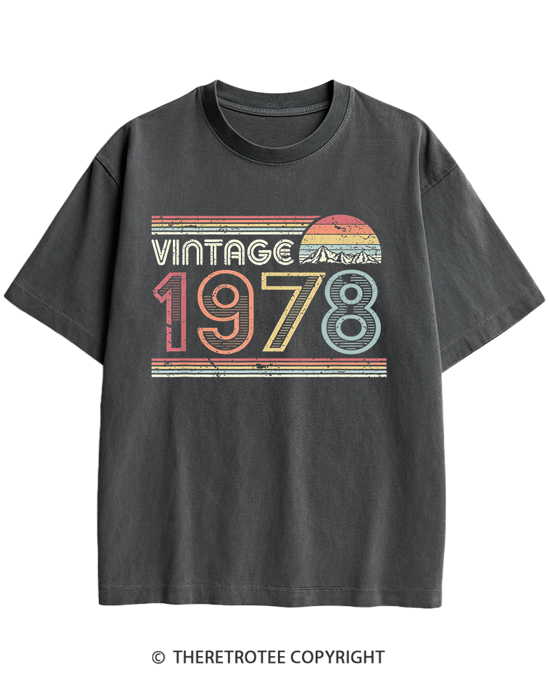 TheRetroTee 1978 Vintage Heavy Cotton T-Shirt