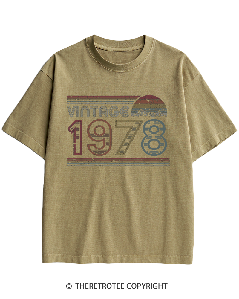 TheRetroTee 1978 Vintage Heavy Cotton T-Shirt