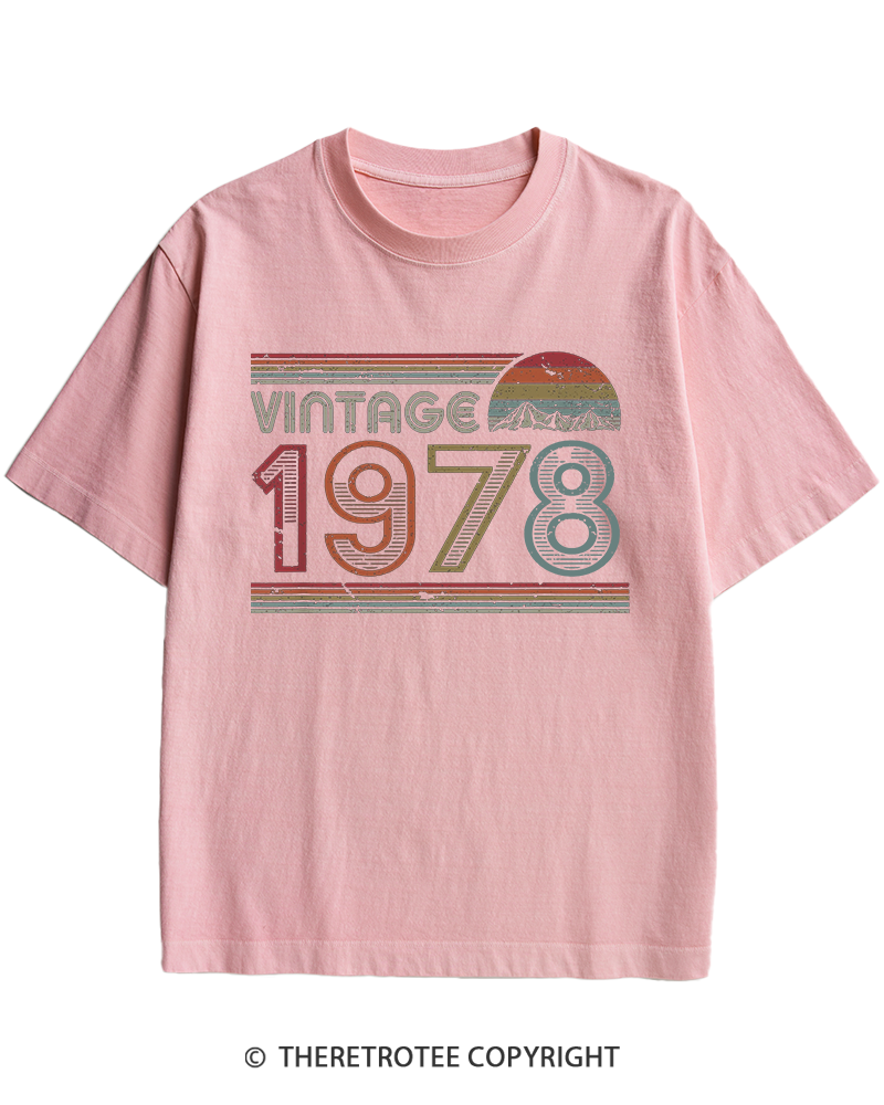 TheRetroTee 1978 Vintage Heavy Cotton T-Shirt