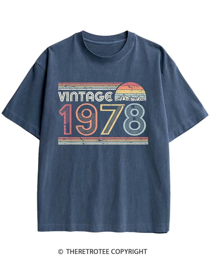 TheRetroTee 1978 Vintage Heavy Cotton T-Shirt
