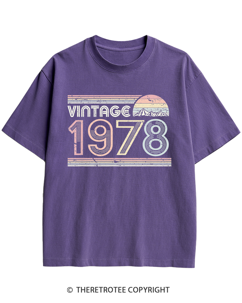 TheRetroTee 1978 Vintage Heavy Cotton T-Shirt