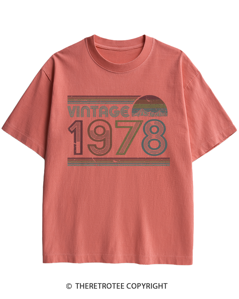 TheRetroTee 1978 Vintage Heavy Cotton T-Shirt