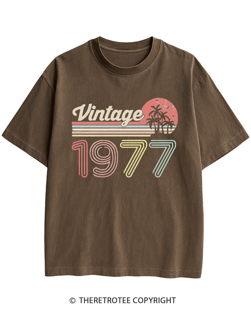 TheRetroTee 1977 Vintage Heavy Cotton T-Shirt