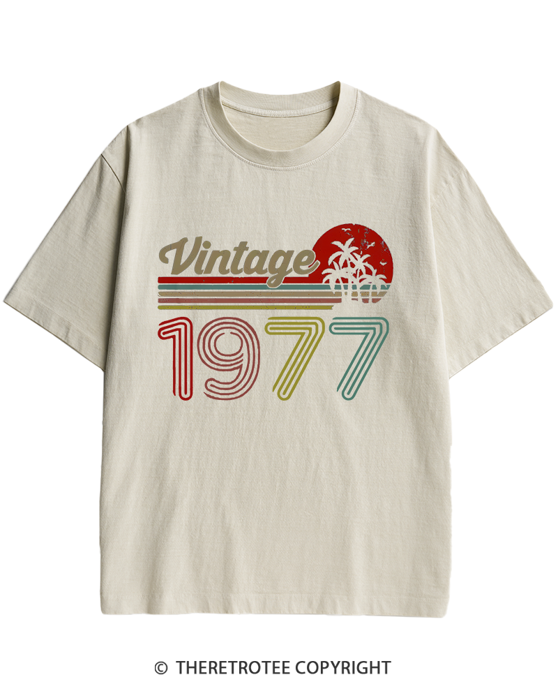 TheRetroTee 1977 Vintage Heavy Cotton T-Shirt
