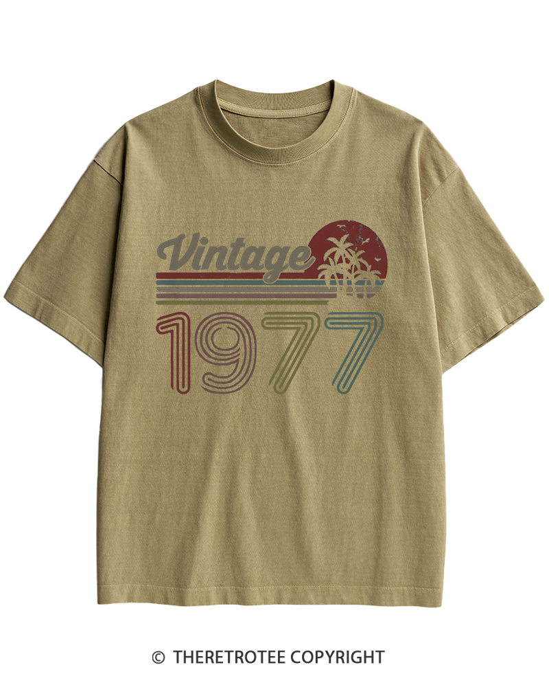 TheRetroTee 1977 Vintage Heavy Cotton T-Shirt