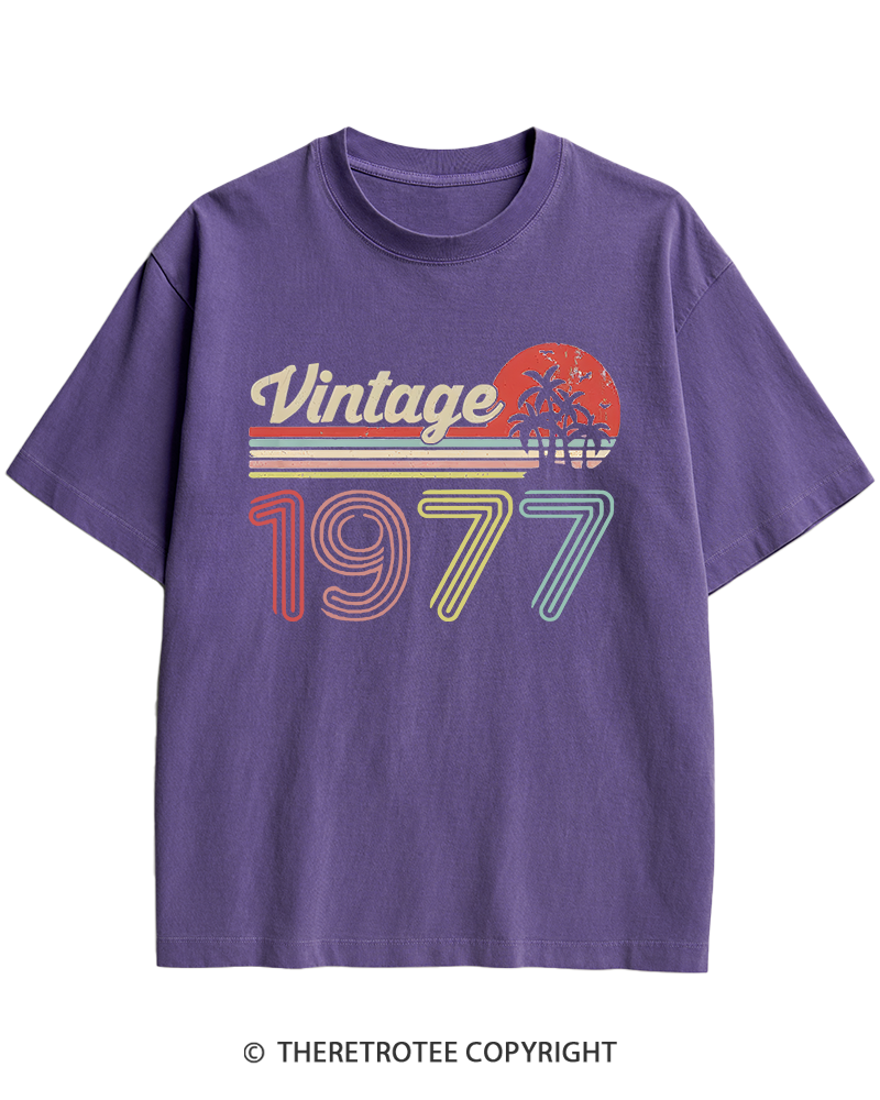 TheRetroTee 1977 Vintage Heavy Cotton T-Shirt