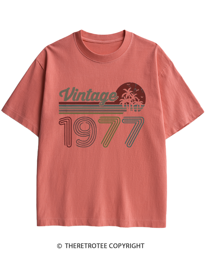 TheRetroTee 1977 Vintage Heavy Cotton T-Shirt