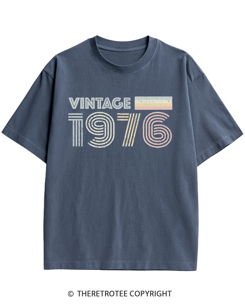 TheRetroTee 1976 Vintage Heavy Cotton T-Shirt