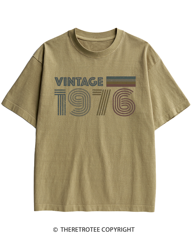 TheRetroTee 1976 Vintage Heavy Cotton T-Shirt