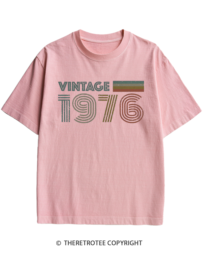 TheRetroTee 1976 Vintage Heavy Cotton T-Shirt