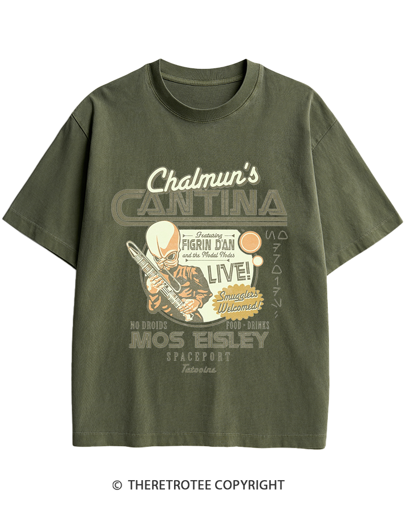 TheRetroTee Chalmun's Cantina 1980s Heavy Cotton T-Shirt