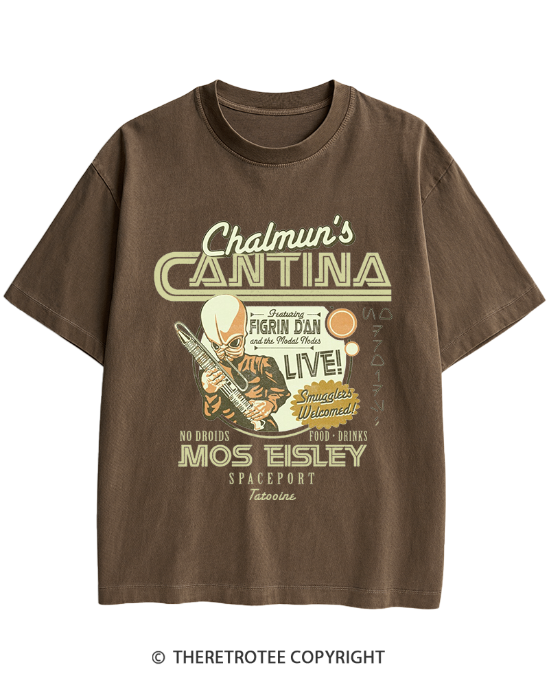 TheRetroTee Chalmun's Cantina 1980s Heavy Cotton T-Shirt
