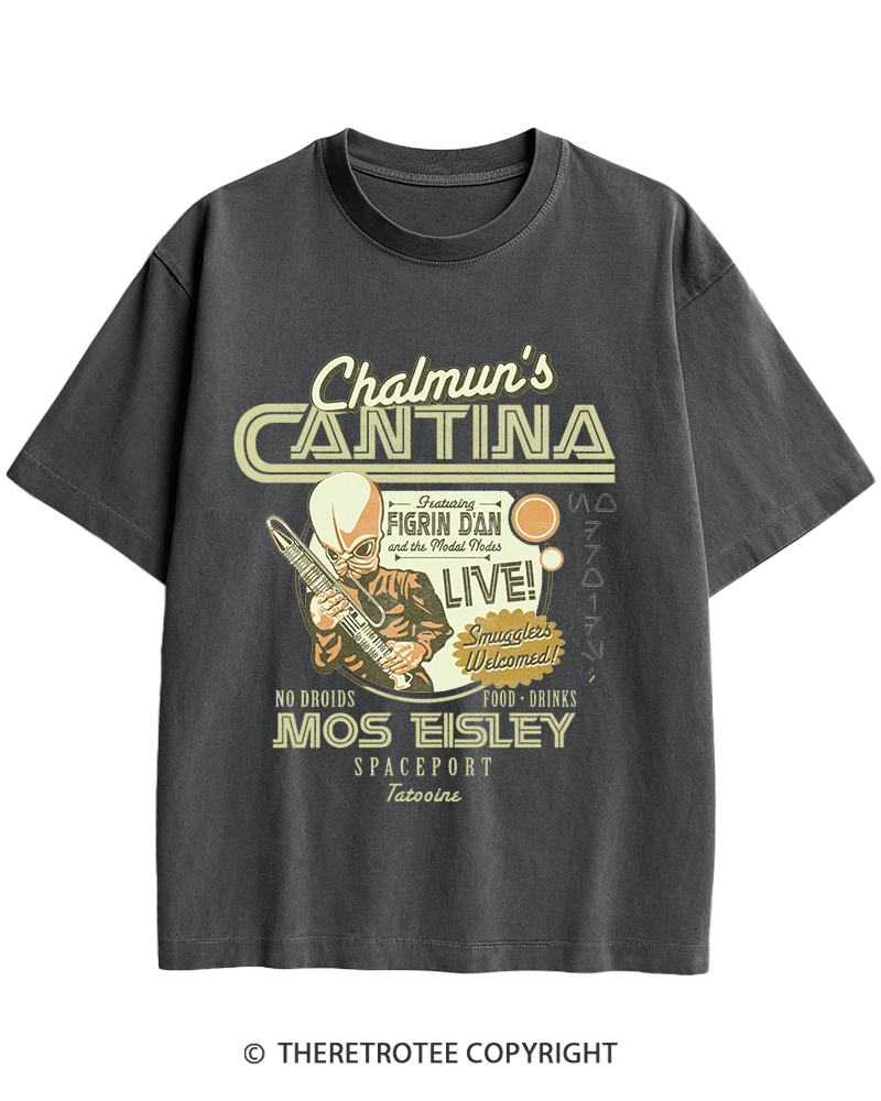 TheRetroTee Chalmun's Cantina 1980s Heavy Cotton T-Shirt