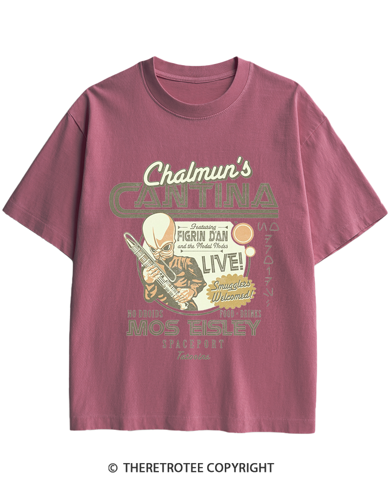 TheRetroTee Chalmun's Cantina 1980s Heavy Cotton T-Shirt