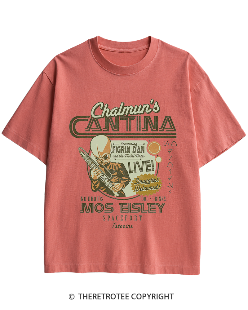 TheRetroTee Chalmun's Cantina 1980s Heavy Cotton T-Shirt