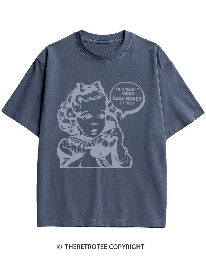 TheRetroTee Cash Money 1950s Heavy Cotton T-Shirt