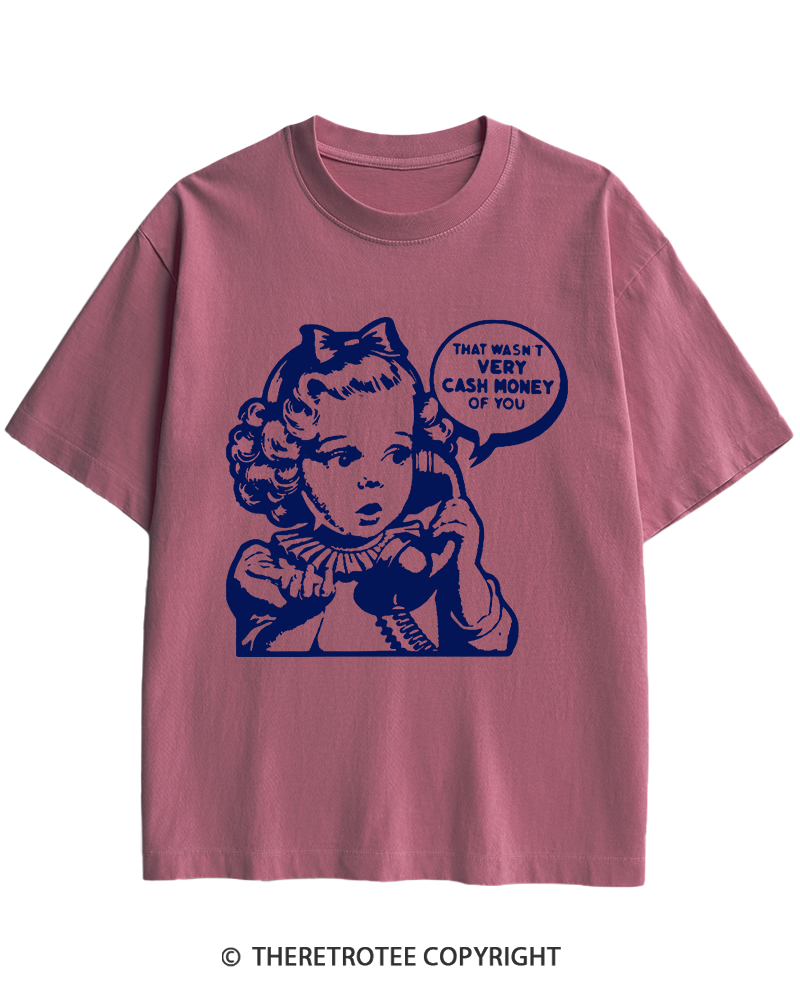 TheRetroTee Cash Money 1950s Heavy Cotton T-Shirt