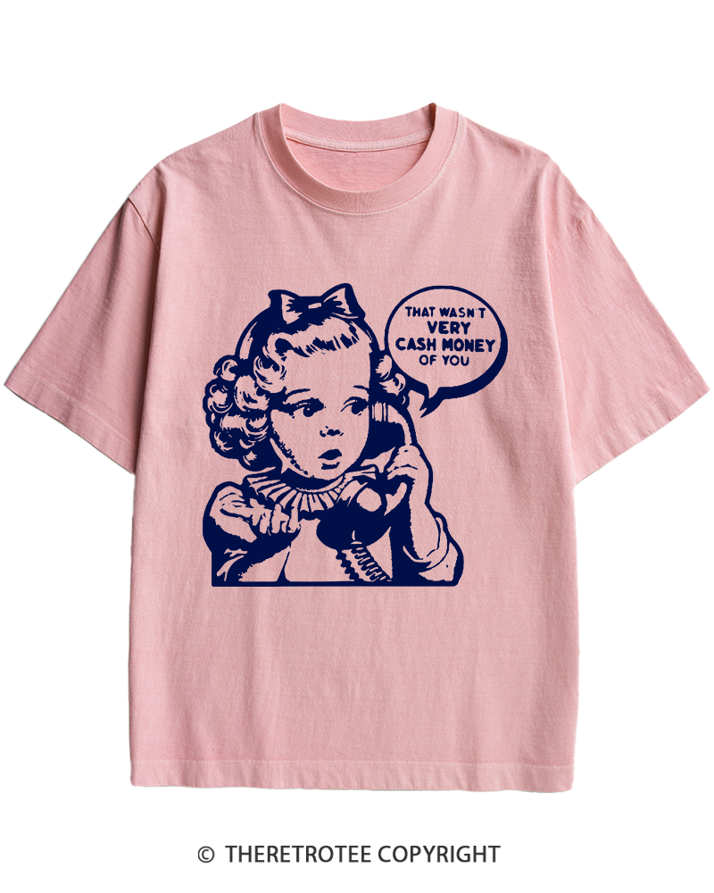 TheRetroTee Cash Money 1950s Heavy Cotton T-Shirt