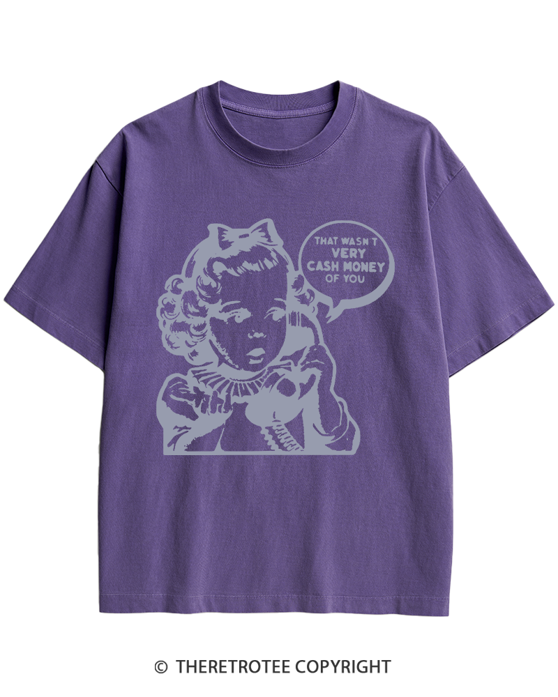 TheRetroTee Cash Money 1950s Heavy Cotton T-Shirt