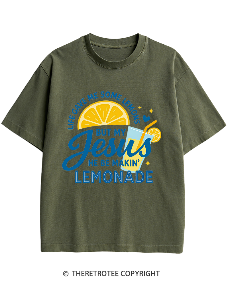 TheRetroTee Life Gave Me Some Lemons Heavy Cotton T-Shirt