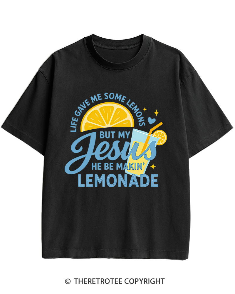 TheRetroTee Life Gave Me Some Lemons Heavy Cotton T-Shirt