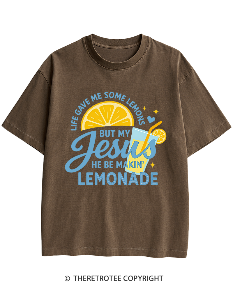 TheRetroTee Life Gave Me Some Lemons Heavy Cotton T-Shirt