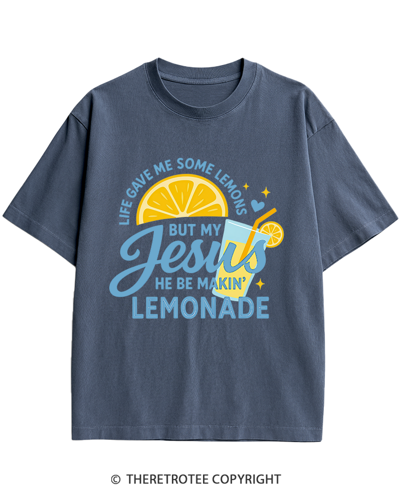 TheRetroTee Life Gave Me Some Lemons Heavy Cotton T-Shirt