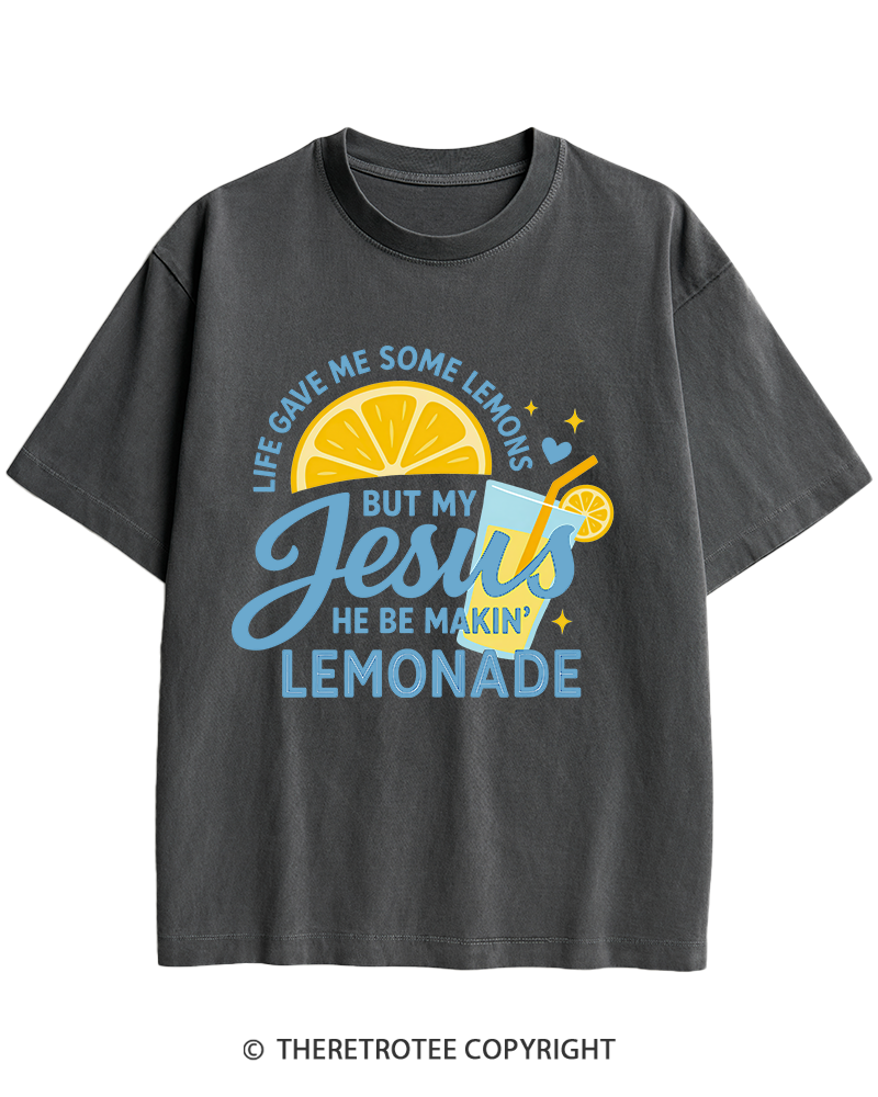 TheRetroTee Life Gave Me Some Lemons Heavy Cotton T-Shirt