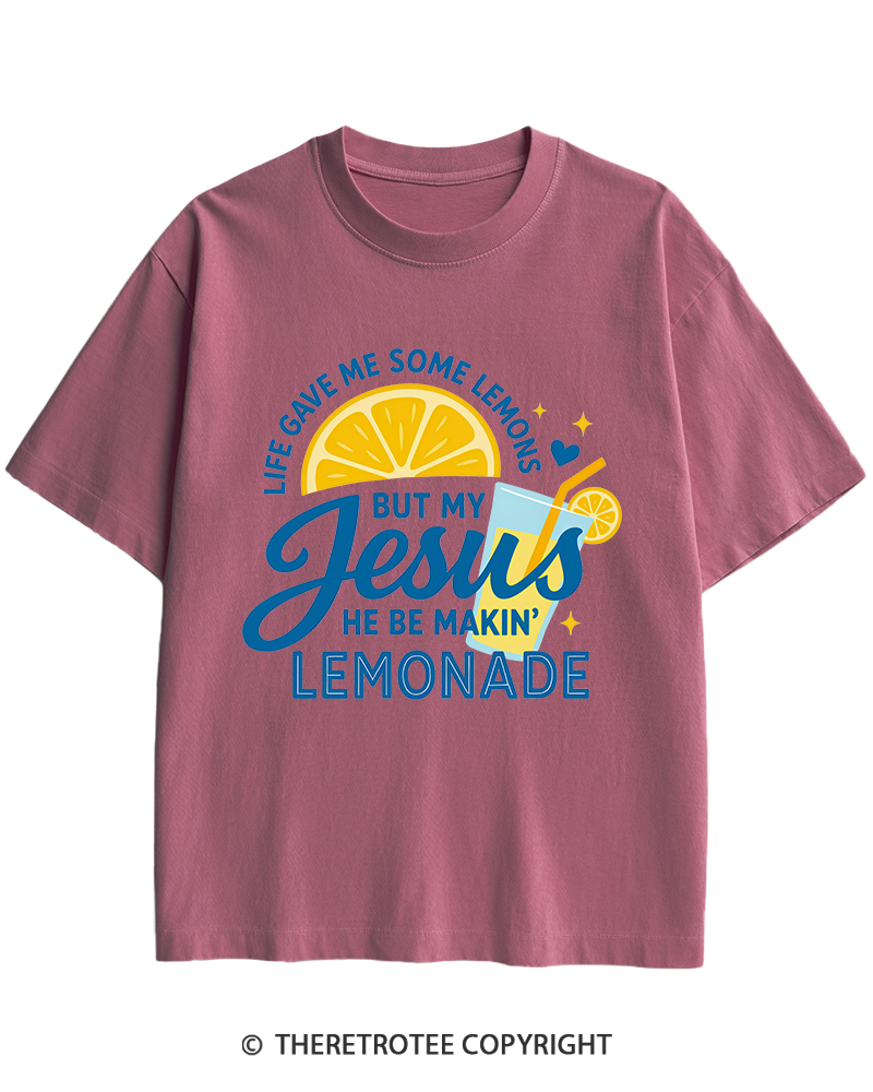 TheRetroTee Life Gave Me Some Lemons Heavy Cotton T-Shirt