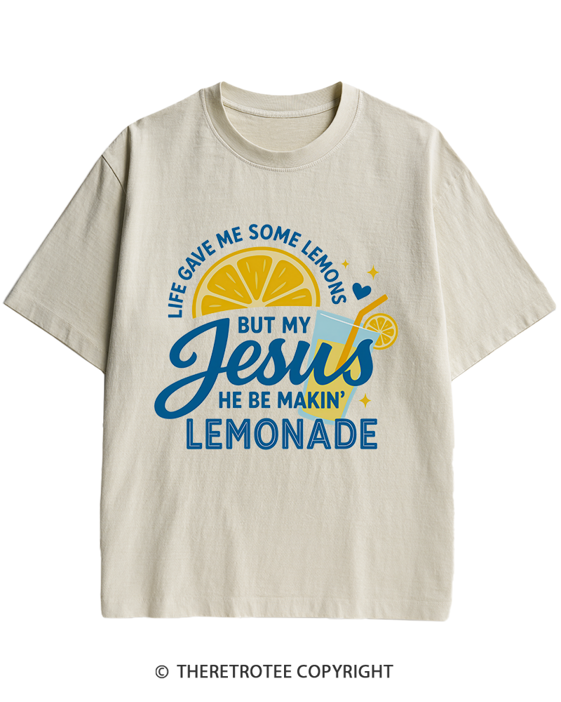 TheRetroTee Life Gave Me Some Lemons Heavy Cotton T-Shirt