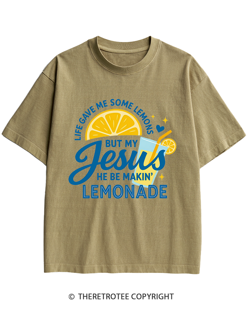 TheRetroTee Life Gave Me Some Lemons Heavy Cotton T-Shirt